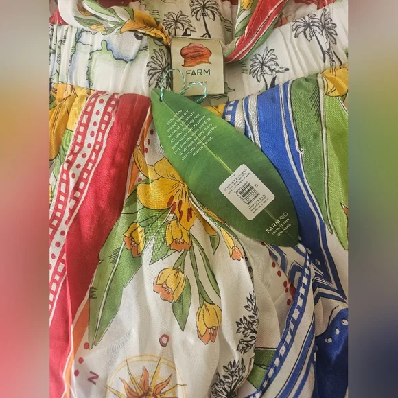 FARM Rio Destination Scarf Midi Dress